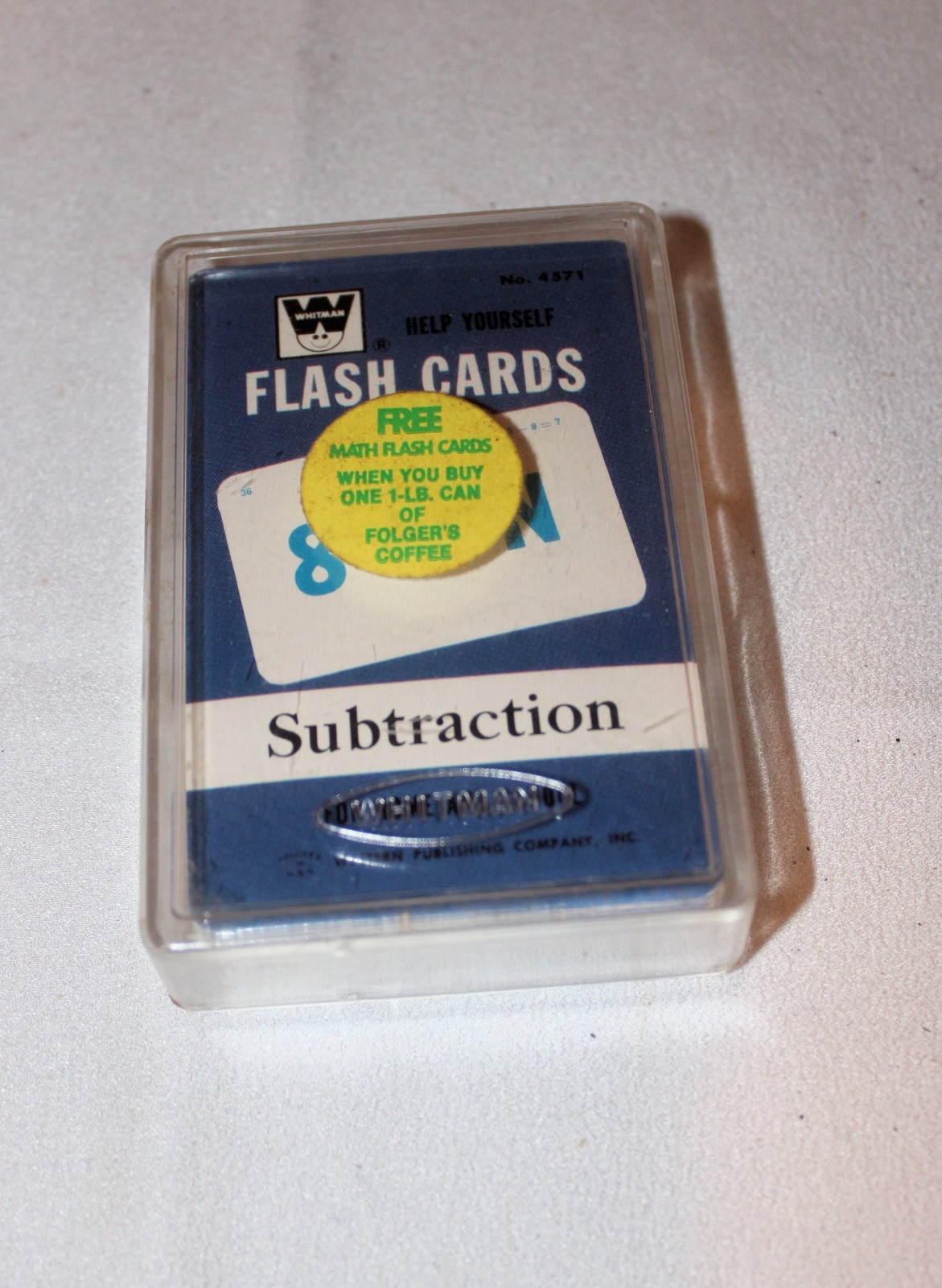 Vtg. Single Pack Whitman Flash Cards – Subtraction – NEW