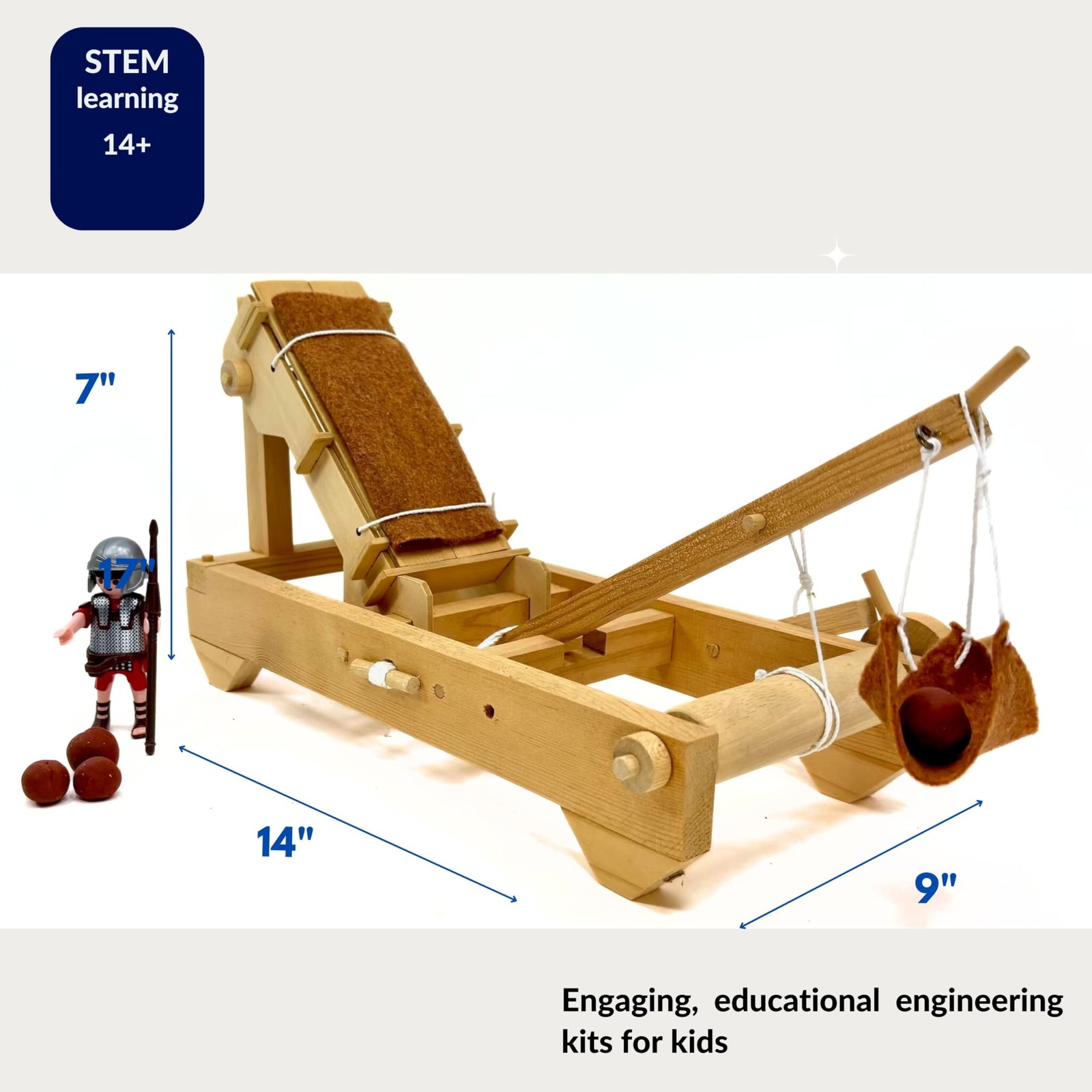 STEM Kit – Medieval Onager Catapult | Build Your Own Working Siege Engine | W…