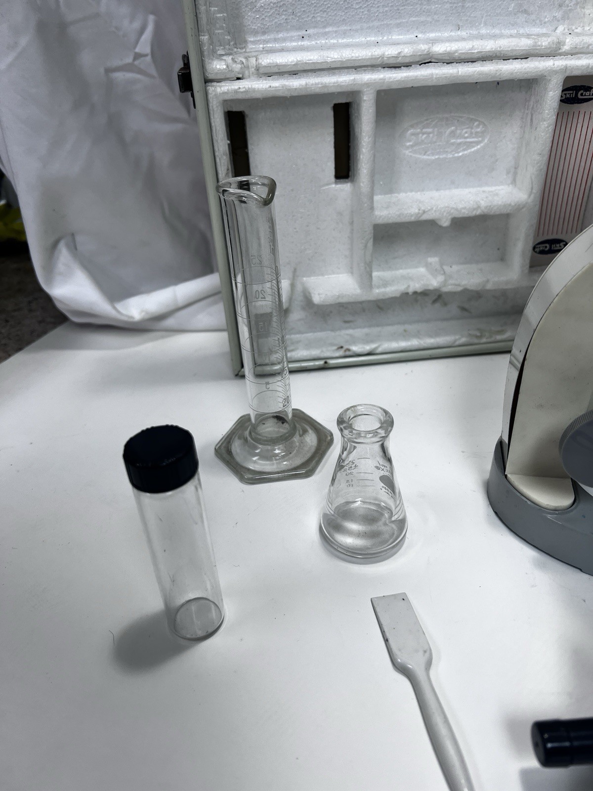 3 1960s Science Kits: Skil-Craft Chemistry & Microscope Remco Weather Station