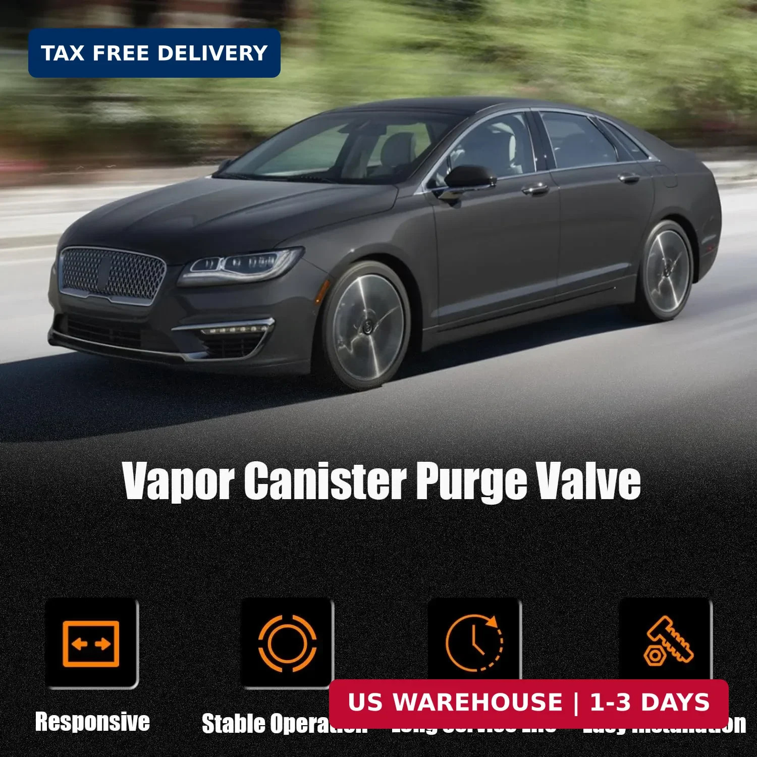 CU5A9G866AA Vapor Canister Purge Valve Solenoid Fit for Lincoln MKZ 2013-2016, f