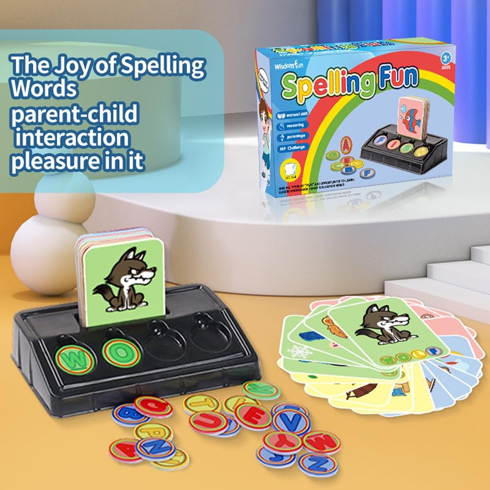 OPTSPTOY Matching Letter Game for Preschooler Age 3+ – 3″ x 5″