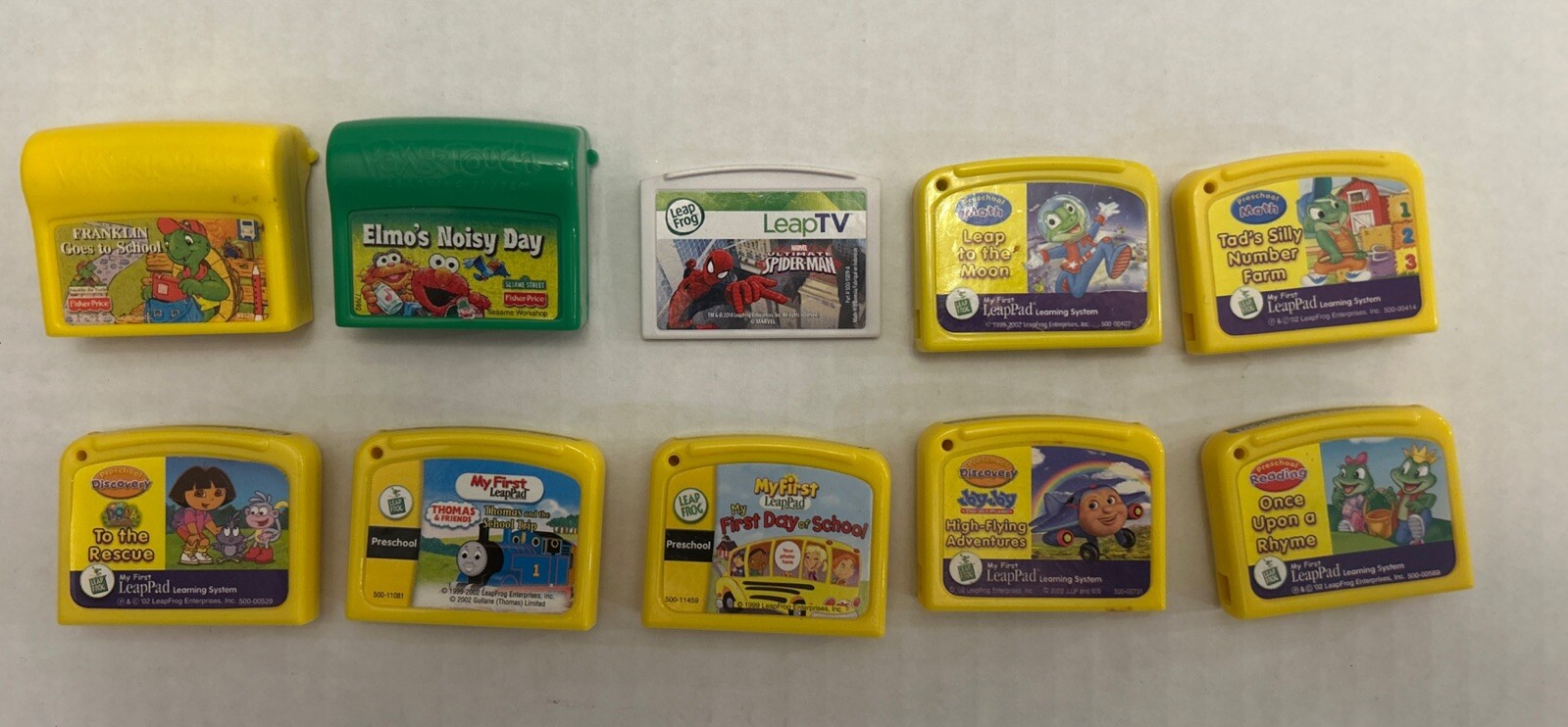 Lot Bundle Leap Frog Fisher Price Power Touch Games TV Elmo Dora Spiderman