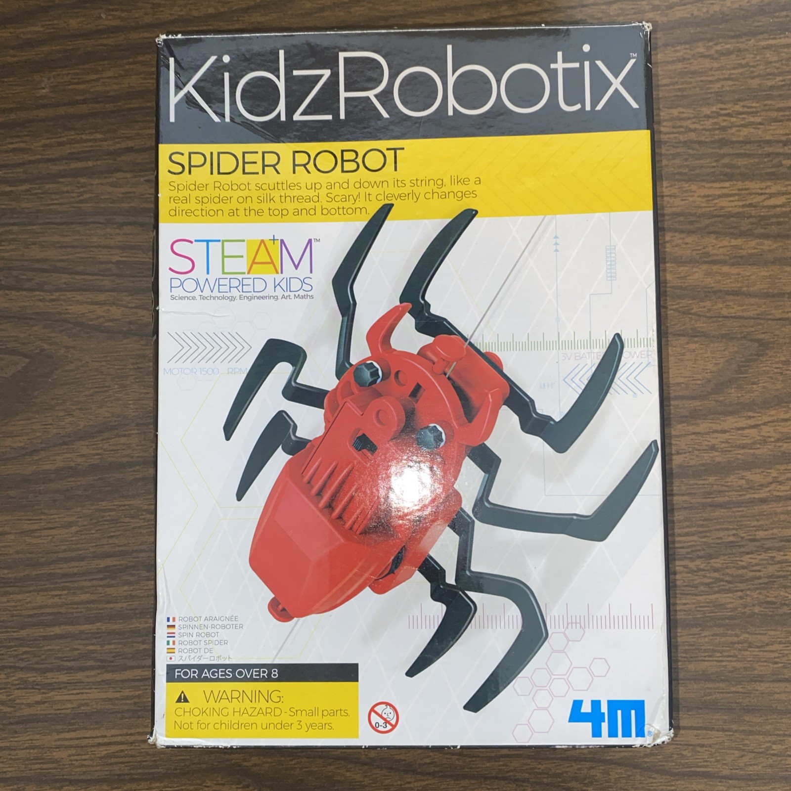 Kidz Robotix Spider Robot Steam Powered 4M Kids