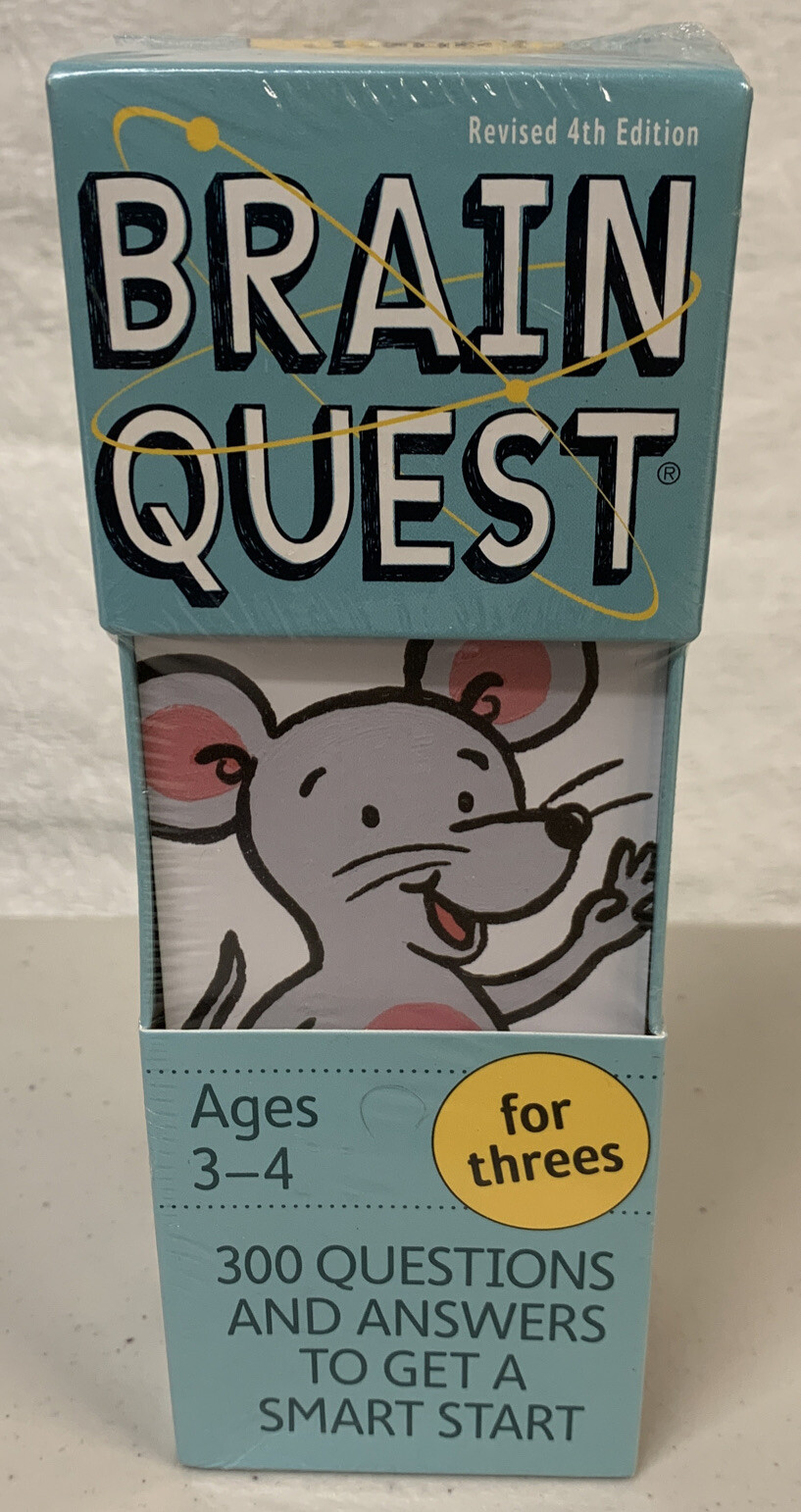Brain Quest for Threes, Revised 4th Edition: 300 Questions – Ages 3-4 New U2