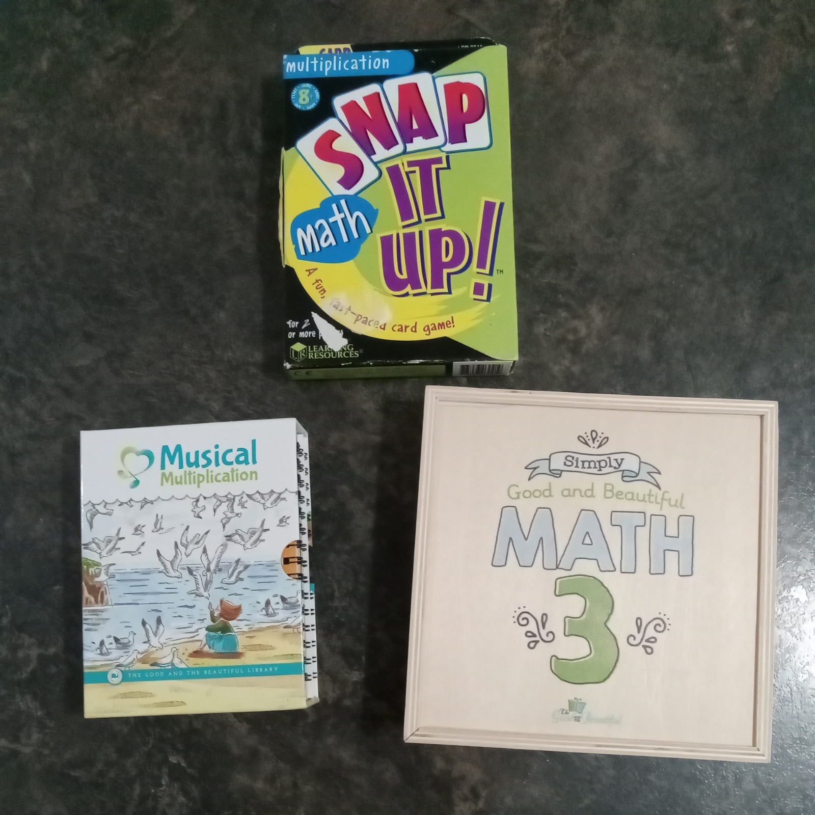 The Good and Beautiful Math 3 Manipulative Box/Musical Multiplication/Snap it up