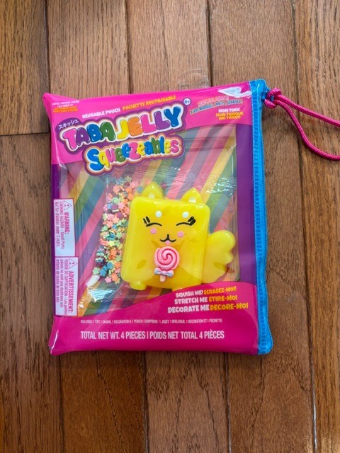 Taba Jelly Squeezeables Yellow Dog Connie Corgi Squishi Squeeze Toy
