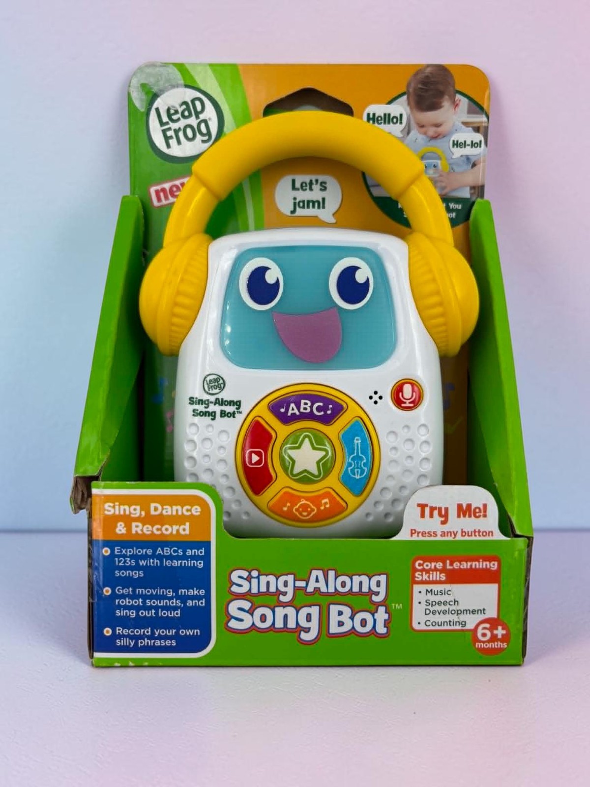 LeapFrog Sing-Along Song Bot Interactive ABC Musical Toy New Tested w/ Box