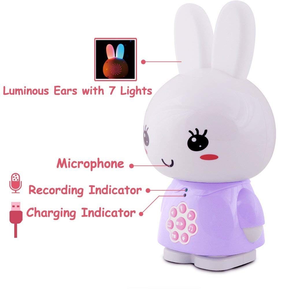 Alilo Honey Bunny Mp3 Player for Kids, Baby – 68 Song&Story – 8GB TF Card