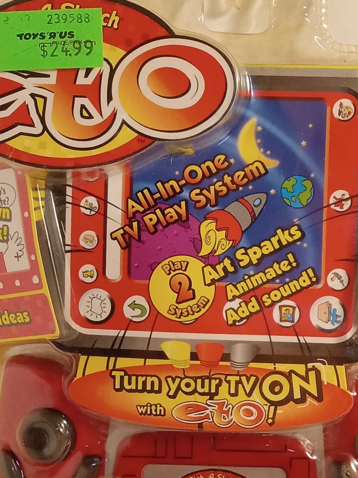 2004 ETO Etch A Sketch Plug ‘N Play Drawing System TV Hook Up NEW UNOPENED