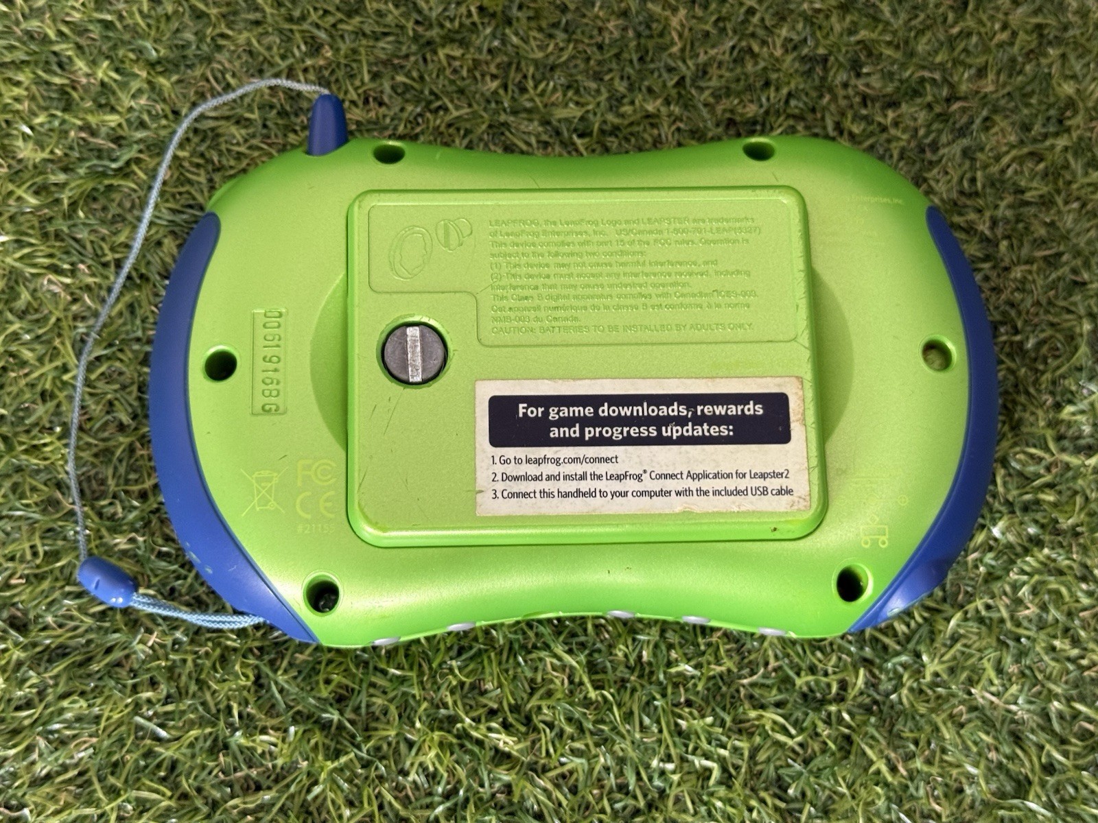 LeapFrog Leapster 2 Learning Game System Green! Works, With STYLIST! 6 Games