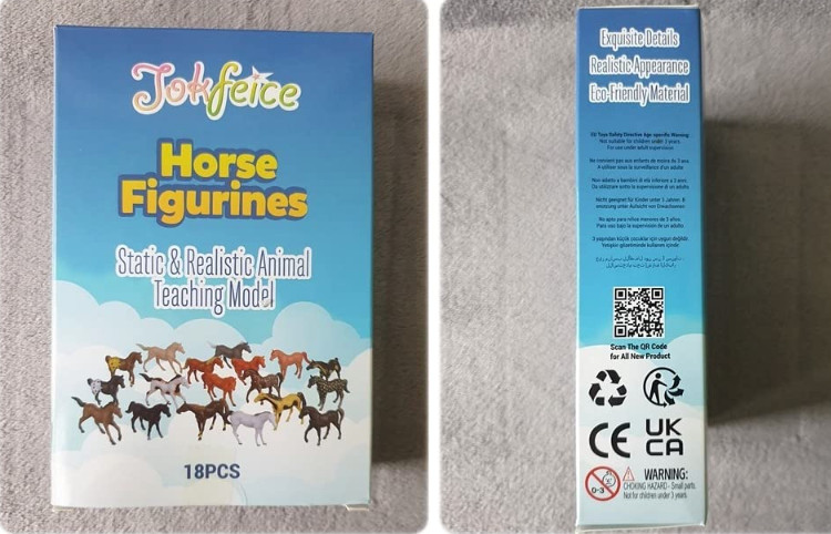 18 Pcs Plastic Miniature Pony Horse Toy Figurines Cake Toppers