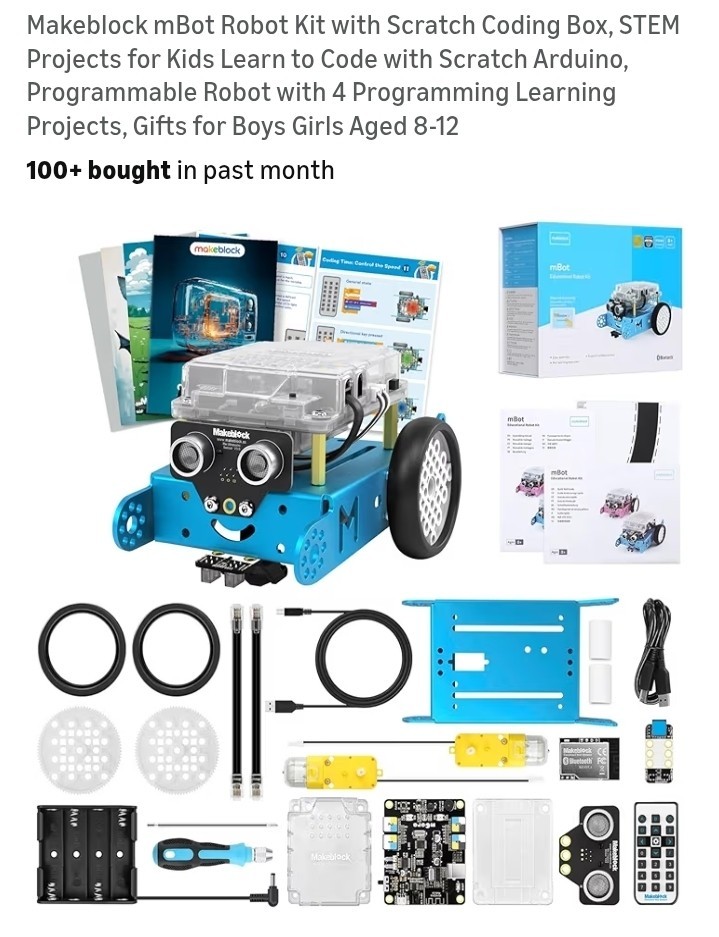 Open Box Makeblock mBot Wireless Educational Robot Coding Kit STEM Learning