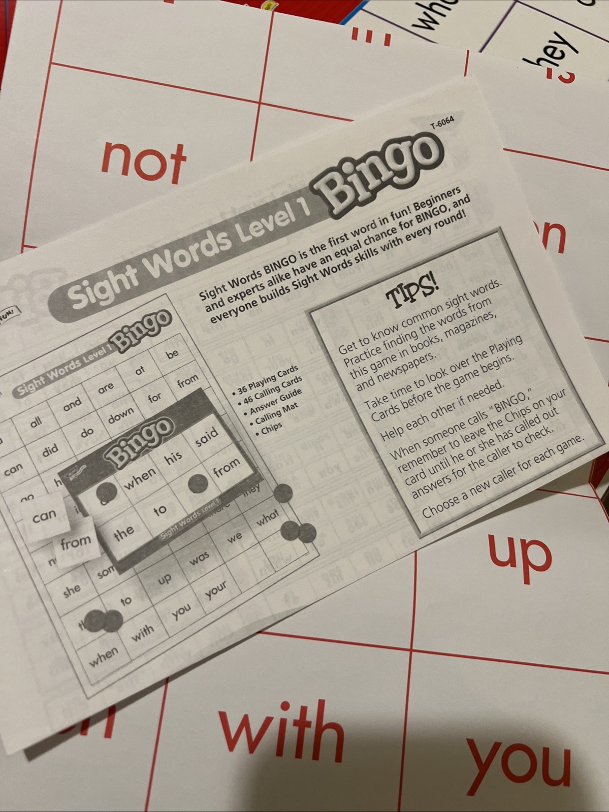 Vocabulary Spelling Bingo Sight Words Level 1 Game Exciting Way to Learn Free🎁