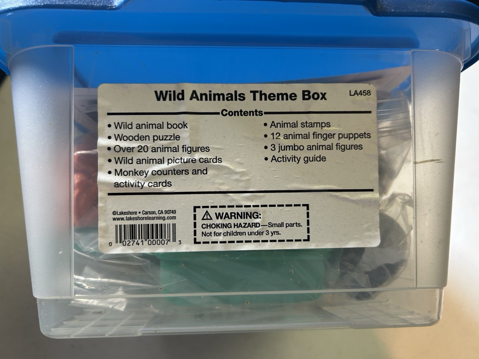 Lakeshore Learning Theme Box Wild Animals Teacher Educational Center Home School