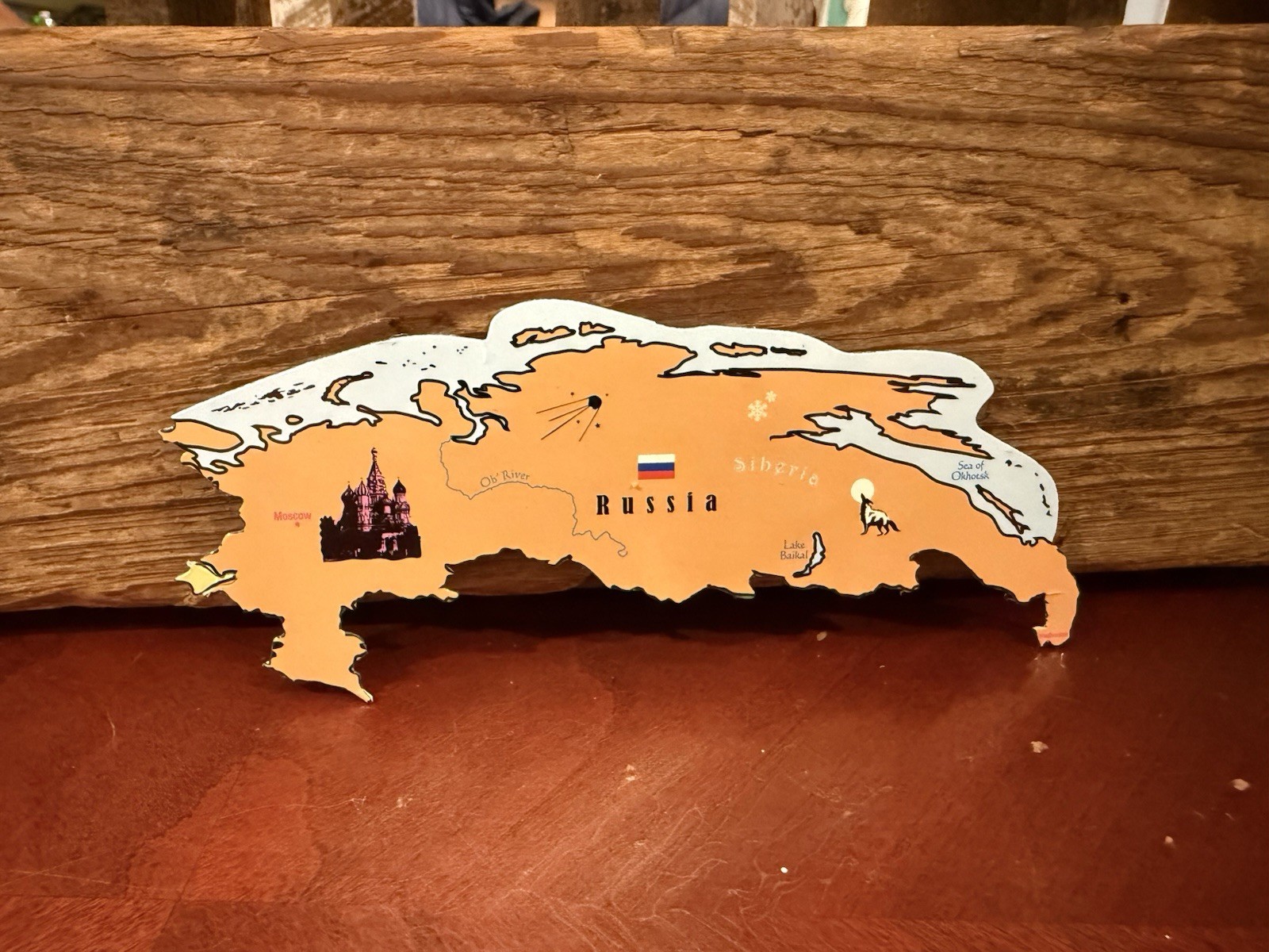 Ata-Boy Magnetic World Map Play-n-Learn Russia 1