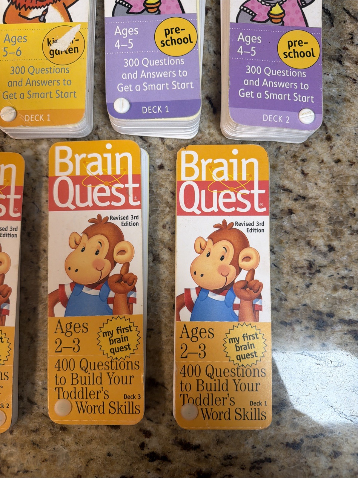 Brainquest Lot Kids Learning Cards Ages 2-6