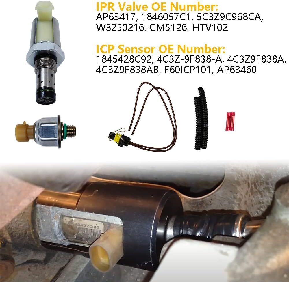 6.0 IPR Valve with ICP Sensor and Pigtail | Replacement for 2003-2010 F250 F350