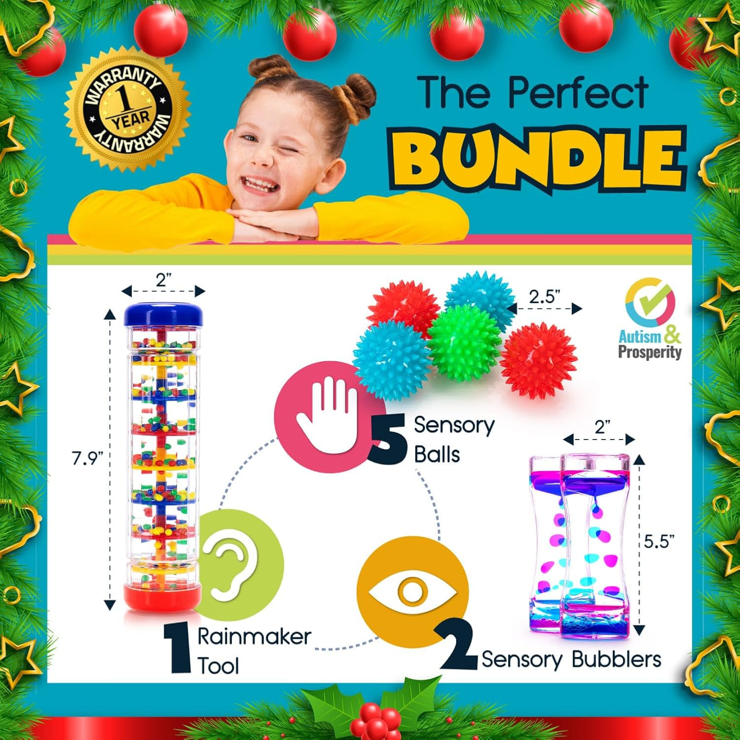 Kids Toys All-Around Sensory Stim Alt Autistic Children Set, ASD Boys Girl Teen