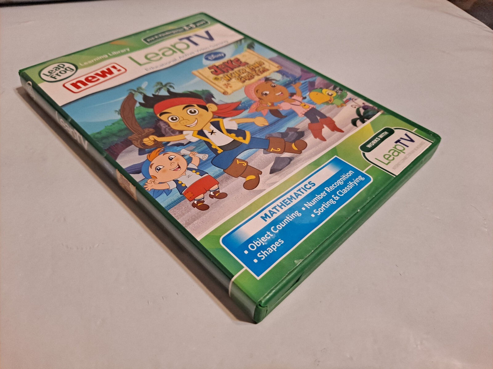 LeapTV LeapFrog Disney Jake and the Never Land Pirates Math Learning Games