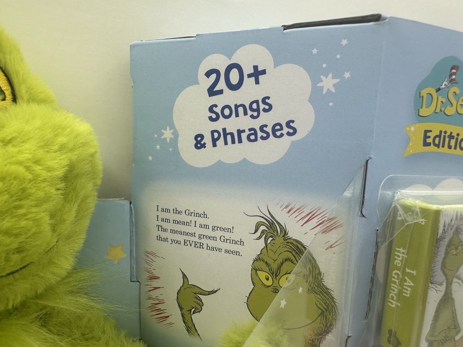 Little Tikes Story Dream Machine The Grinch Plush & 3 Books Dr Seuss Edition New