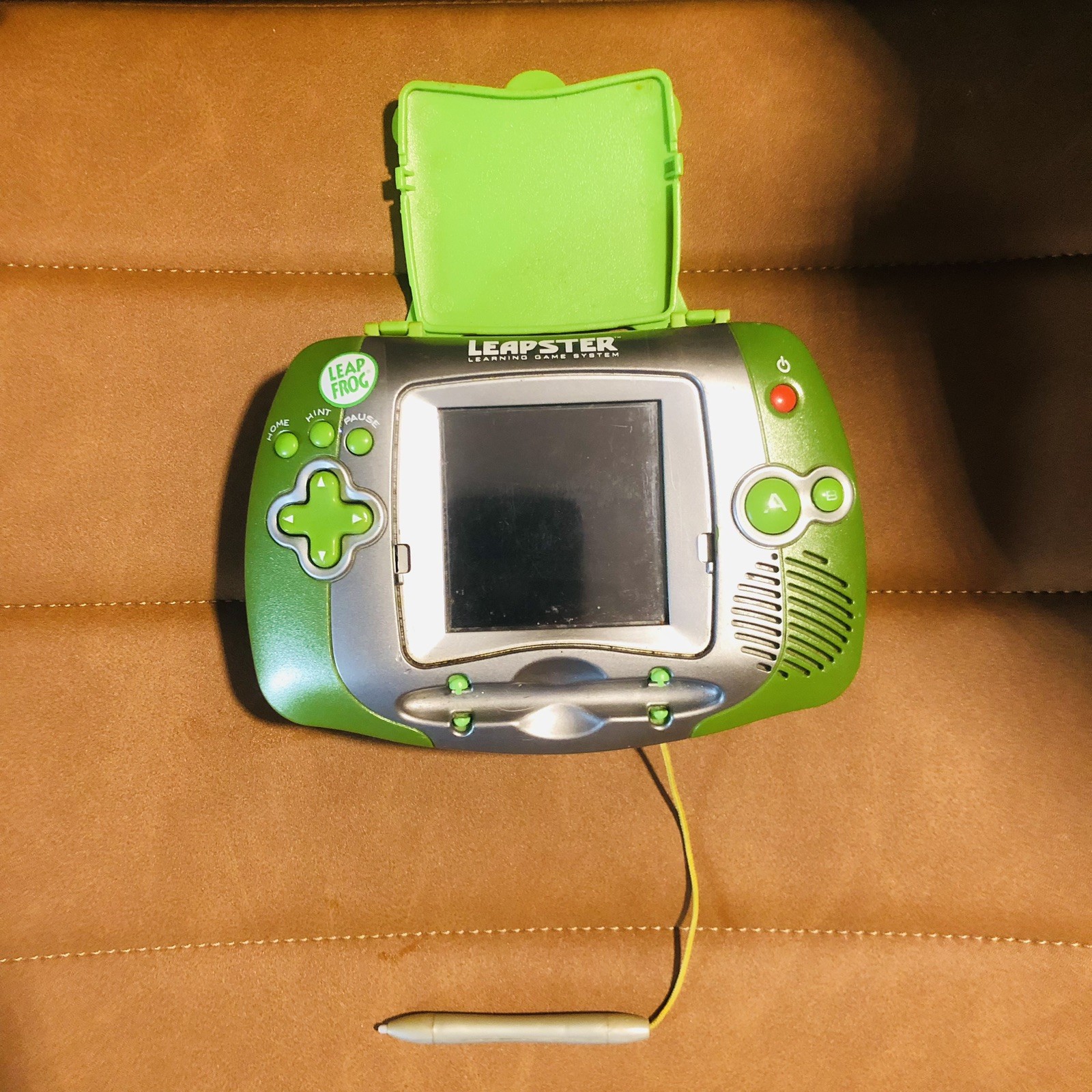 LeapFrog Leapster Handheld Learning Game System Green (Needs Battery)