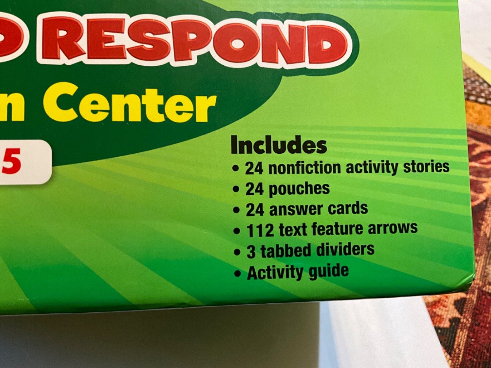 Lakeshore Research and Respond Comprehension Center – Grades 4 – 5 – New