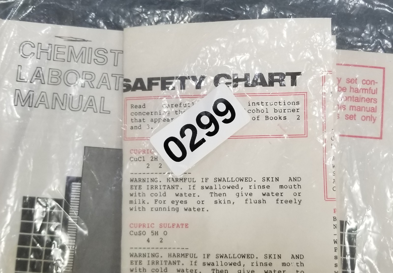 NSI XP-1000 CHEMISTRY LAB MANUAL AND SAFETY CHART