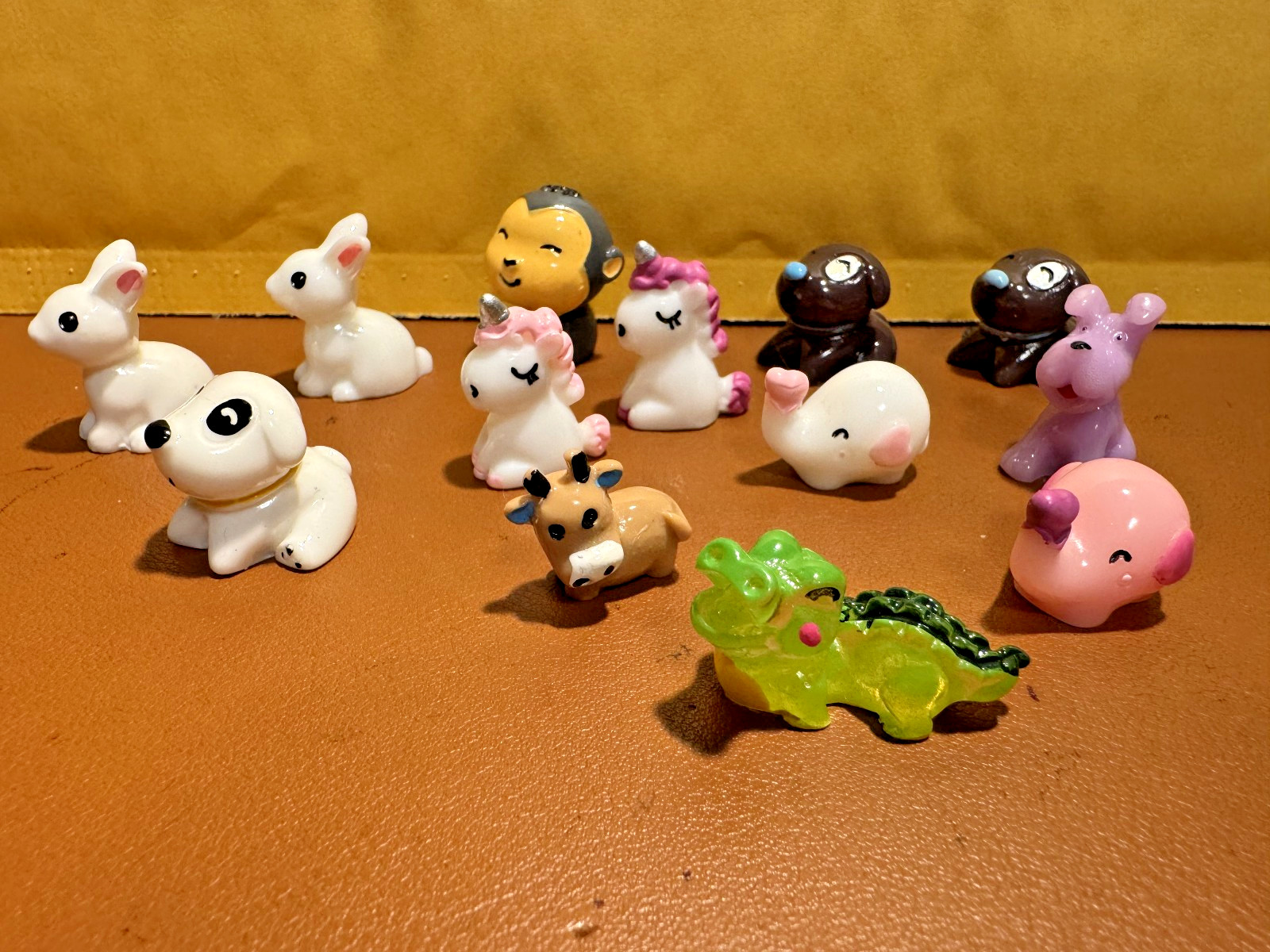 MINIATURE ANIMAL LOT – DOGS – RABBITS UNICORNS ELEPHANTS ALLIGATOR – FIGURINES