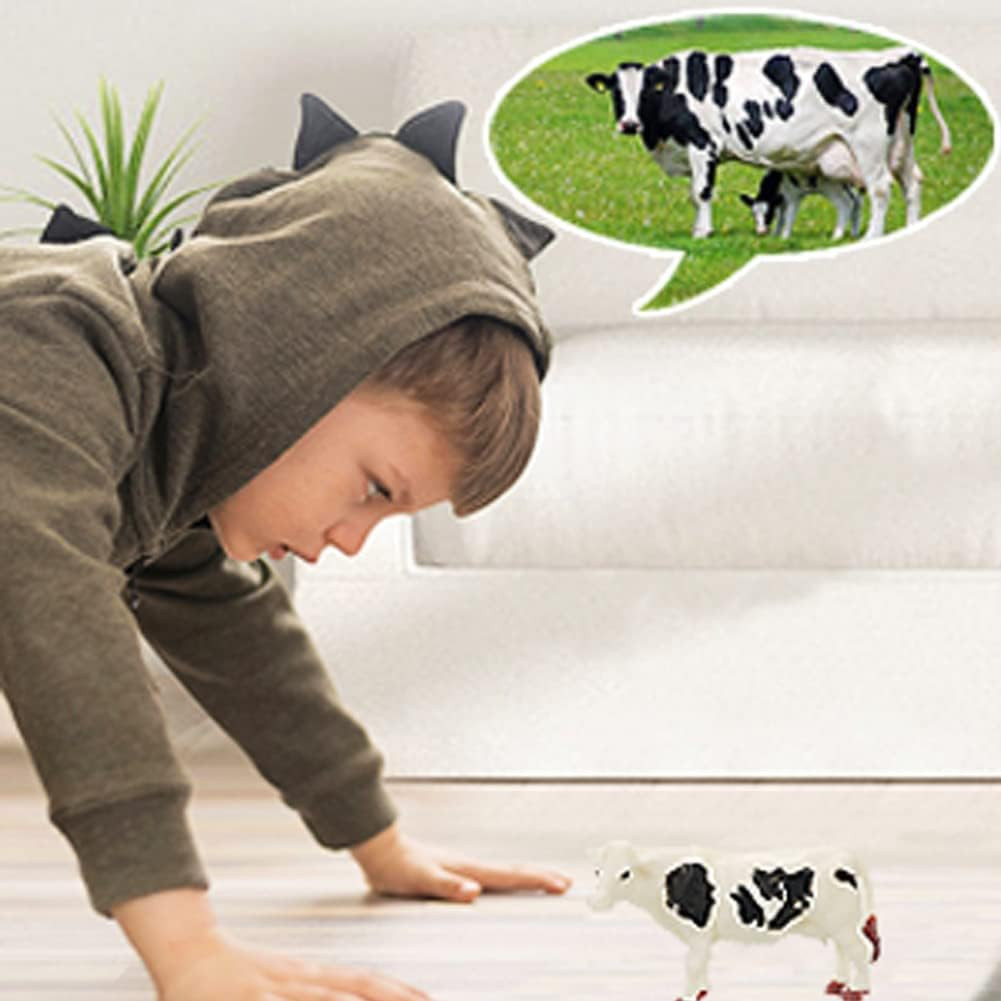 15 Pcs Mini Figures Toys Realistic Farm Animal Figurines, Plastic Learning Educa