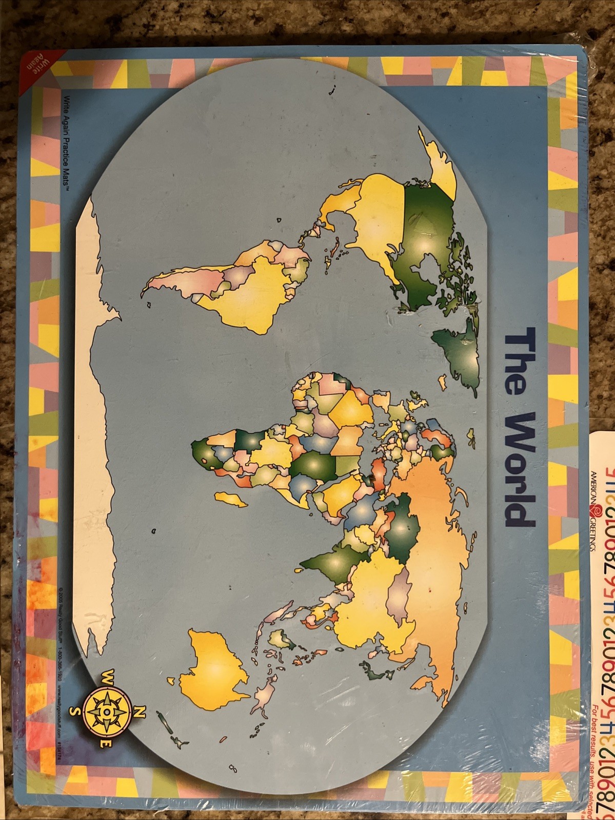 Vintage EduMat Let’s Multiply Numbers Level 2 Learning Placemat