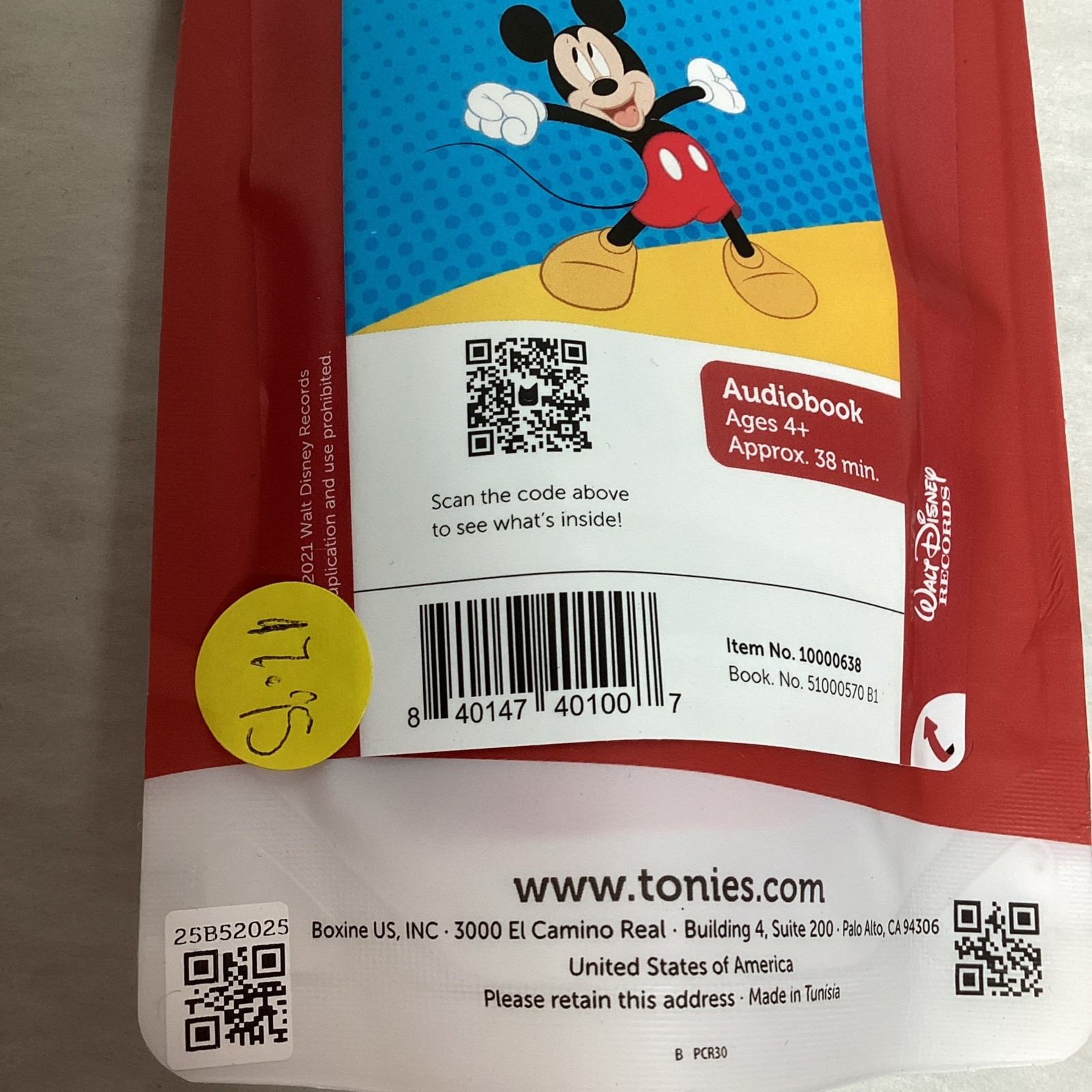 Tonies Disney Friends Mickey Mouse Figurine Audio Character for the Toniebox