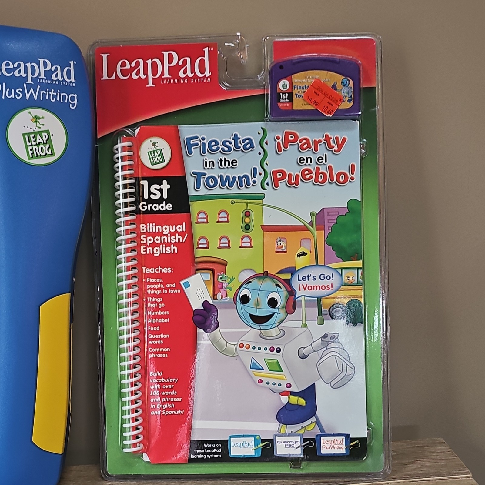 LeapFrog LeapPad Plus Writing Learning System Books Cartridges Stylus Bilingual