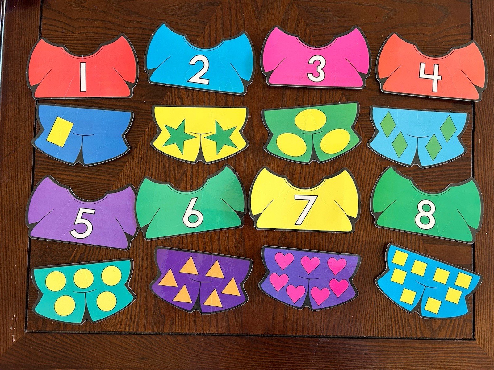 VTG 1987 Teddy Bear Dressing Numbers Milliken Homeschool Preschool Kindergarten