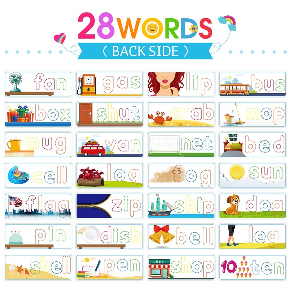 Learning Toys for 3 4 5 6 Years Old Boys and Girls – See & Spell CVC Word Bui…
