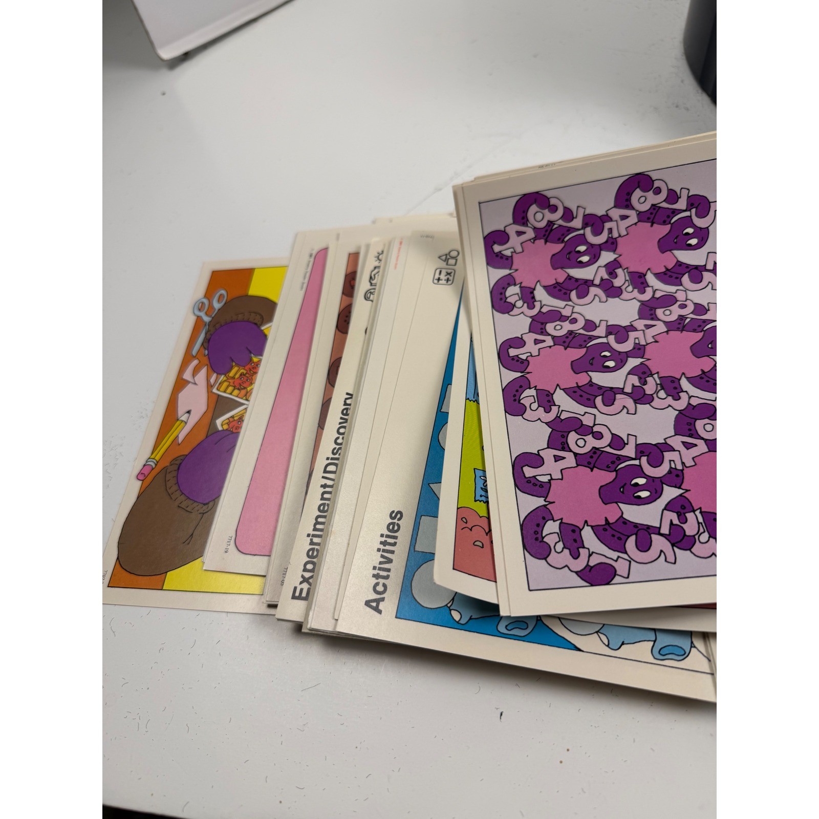 Vintage Sweet Pickles Preschool Program Bus Box Activity Cards ’87 Weekly Reader