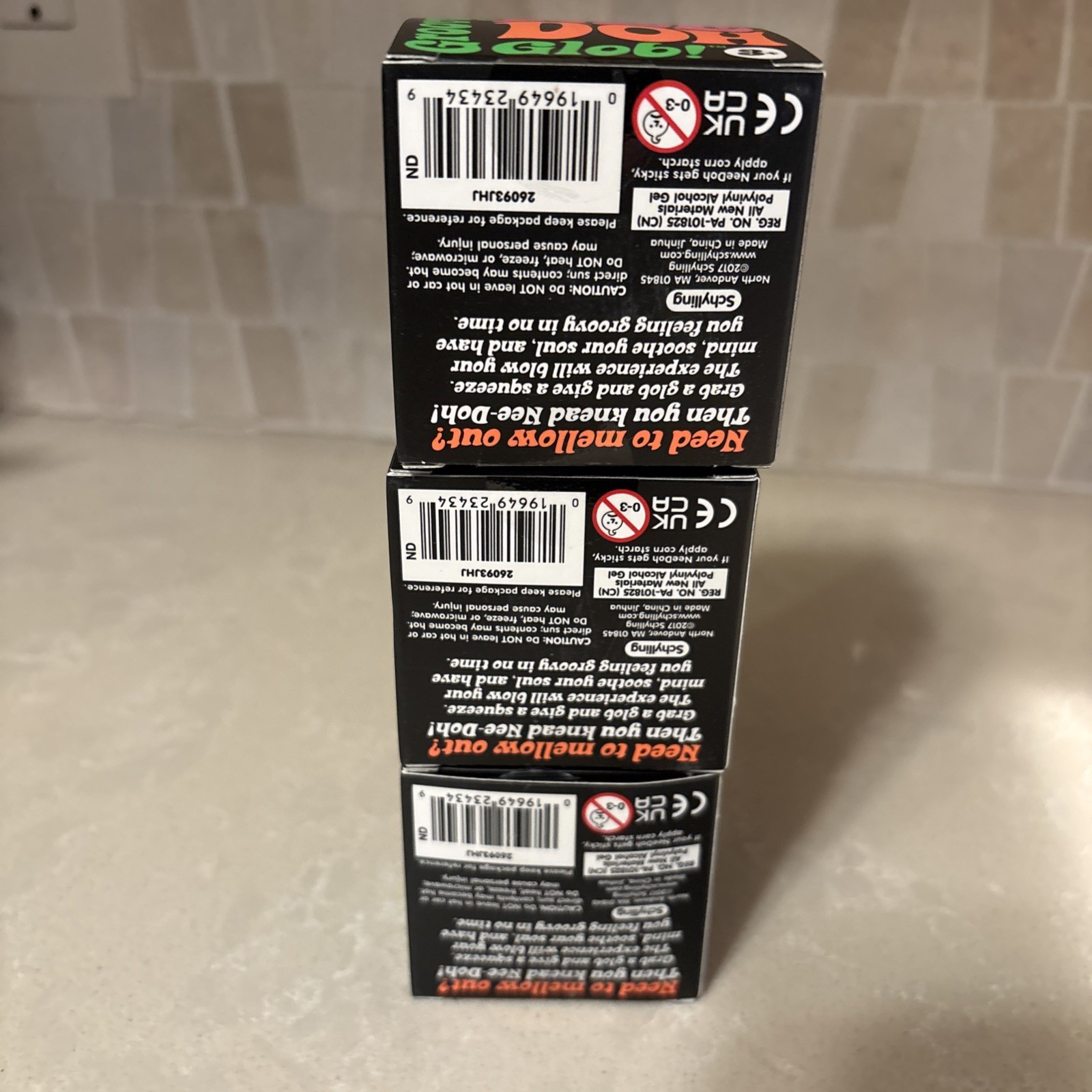 NeeDoh Groovy Glob Lot Of 3 – Brand New Green Pink Orange 🩷🧡💚