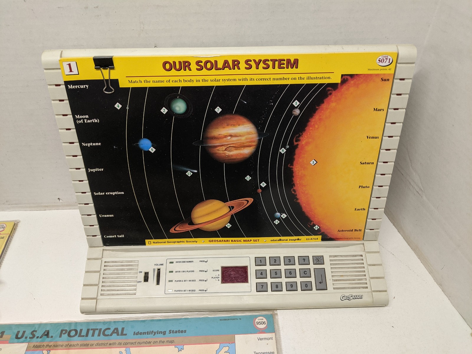 Large Lot of GeoSafari & MathSafari Learning Game plus Modules – Tested/Working