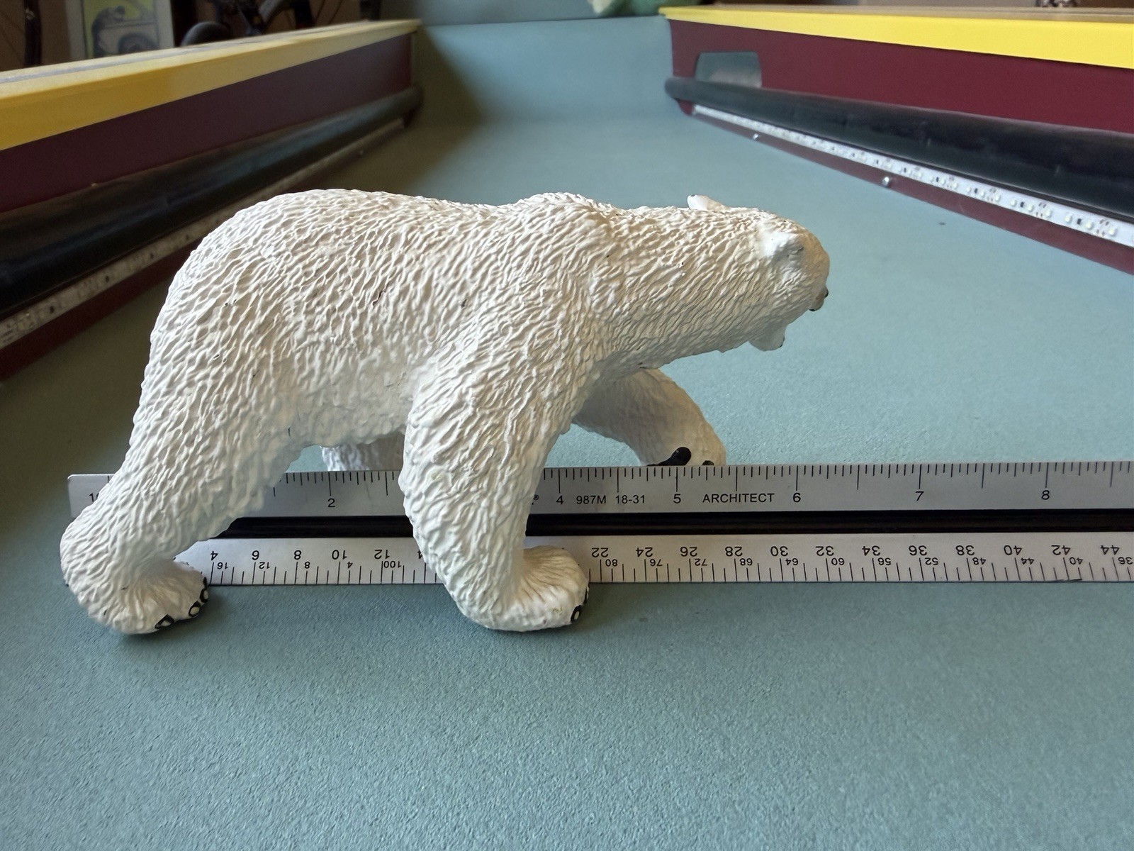 Vintage Safari Ltd 1990 Polar Bear Figure Arctic Wildlife Hefty Toy Figurine