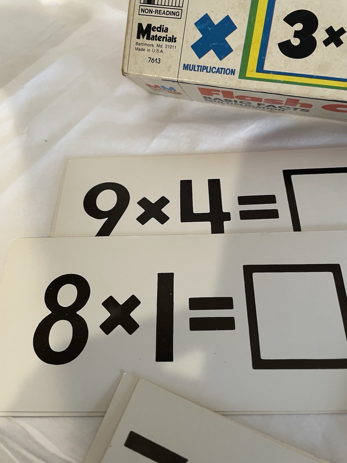 Vintage Media Materials Multiplication Flash Cards – Set Of 100 Educational Math