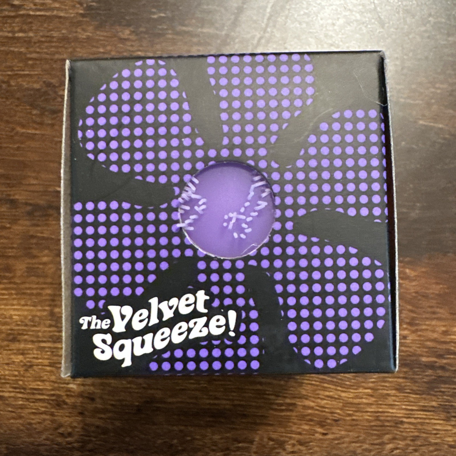 Nee Doh Fuzzball Flower Power In Purple The Velvet Squeeze Brand New