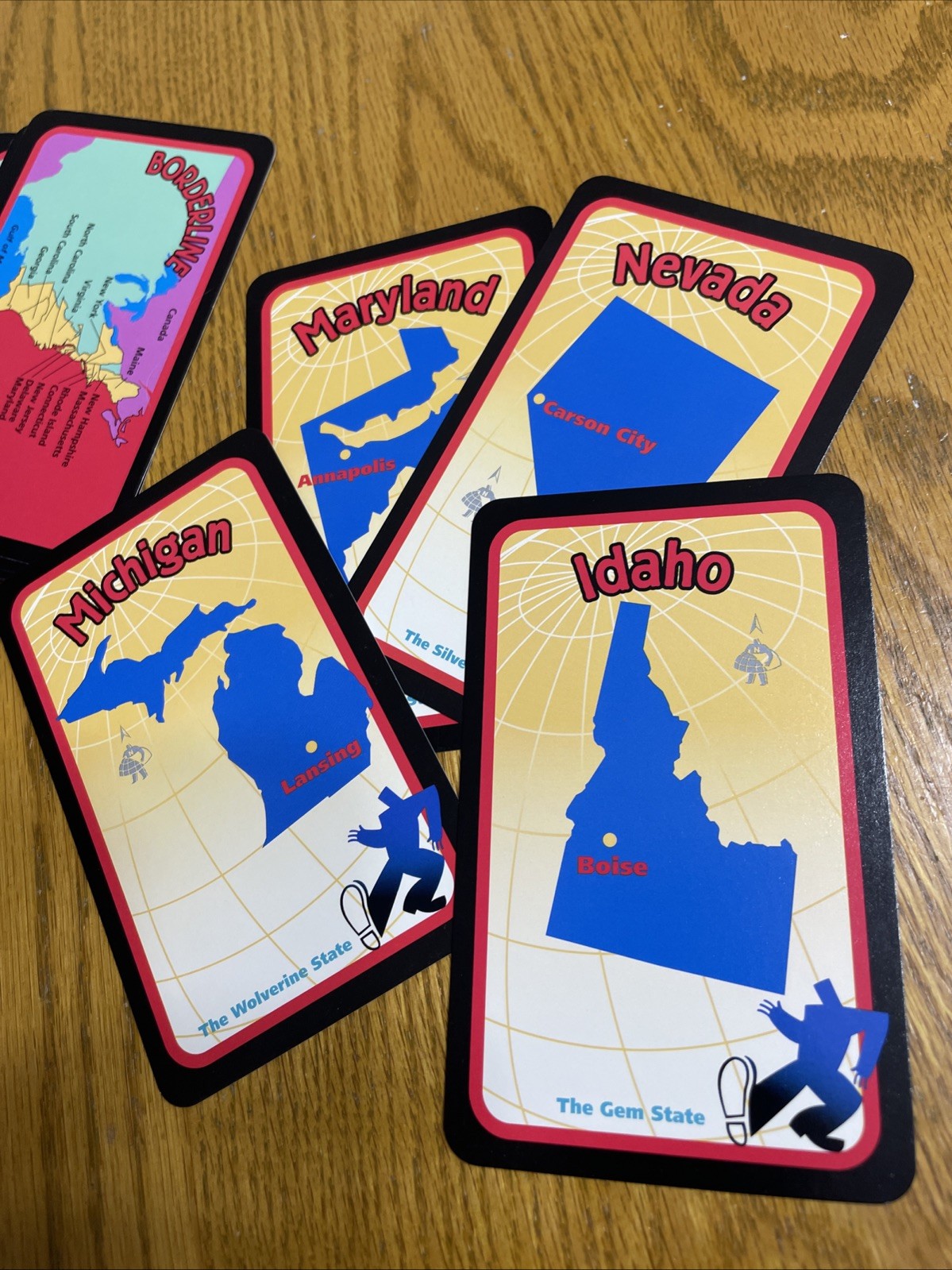 Borderline USA Edition Geography Card Game Family Fun Age 8+ Educational