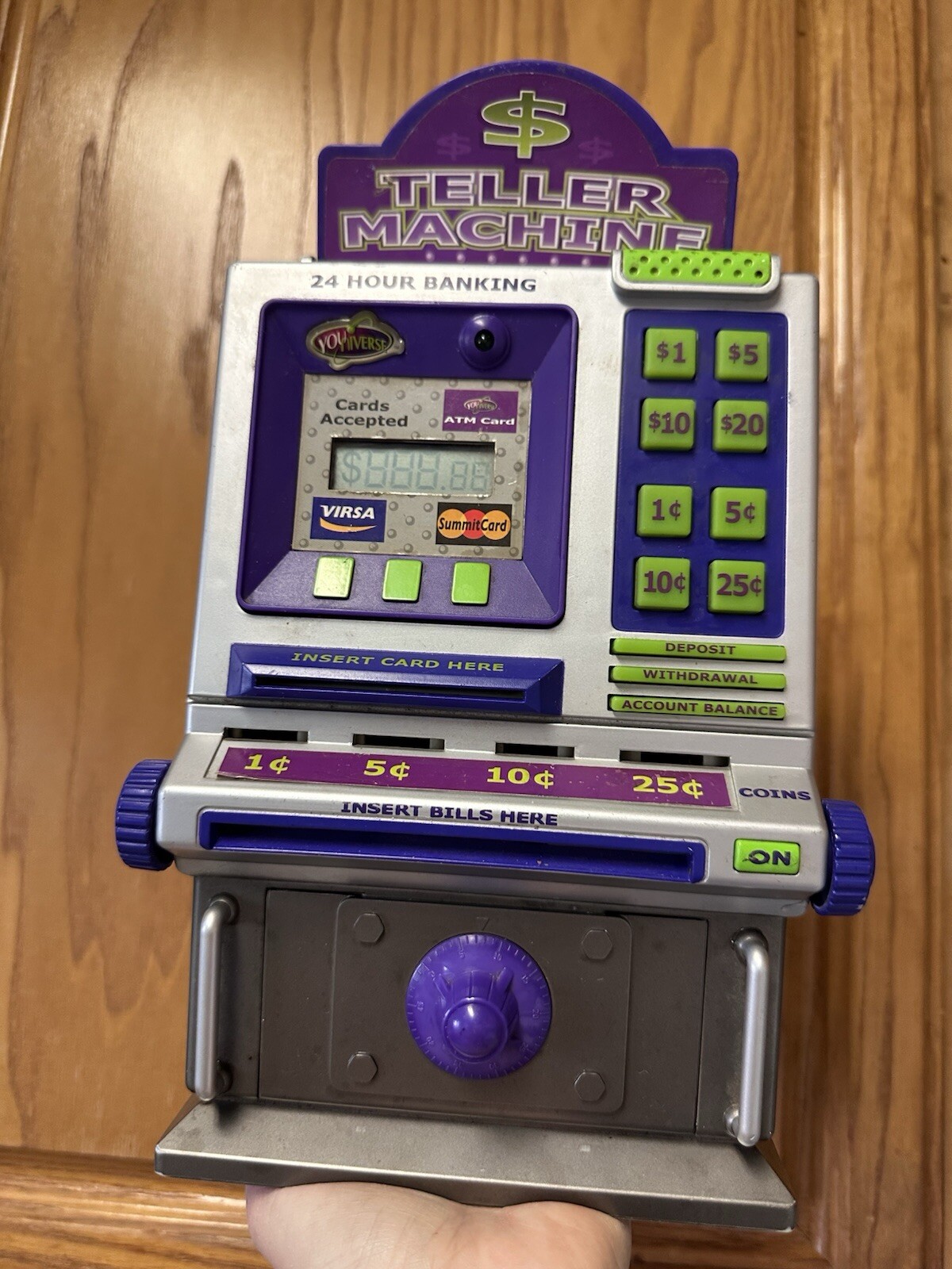 Vintage Money ATM Machine Toy Youniverse SAVINGS BANK SUMMIT 2004 – WORKS!