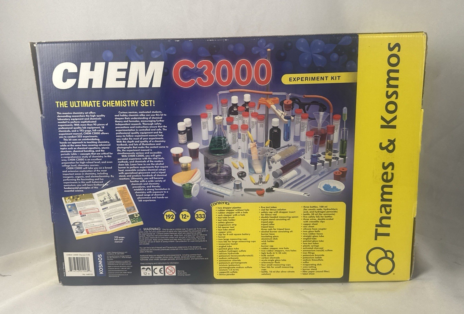 Thames & Kosmos 645014 Chem C3000 Chemistry Experiment New Open Box Sealed Kits