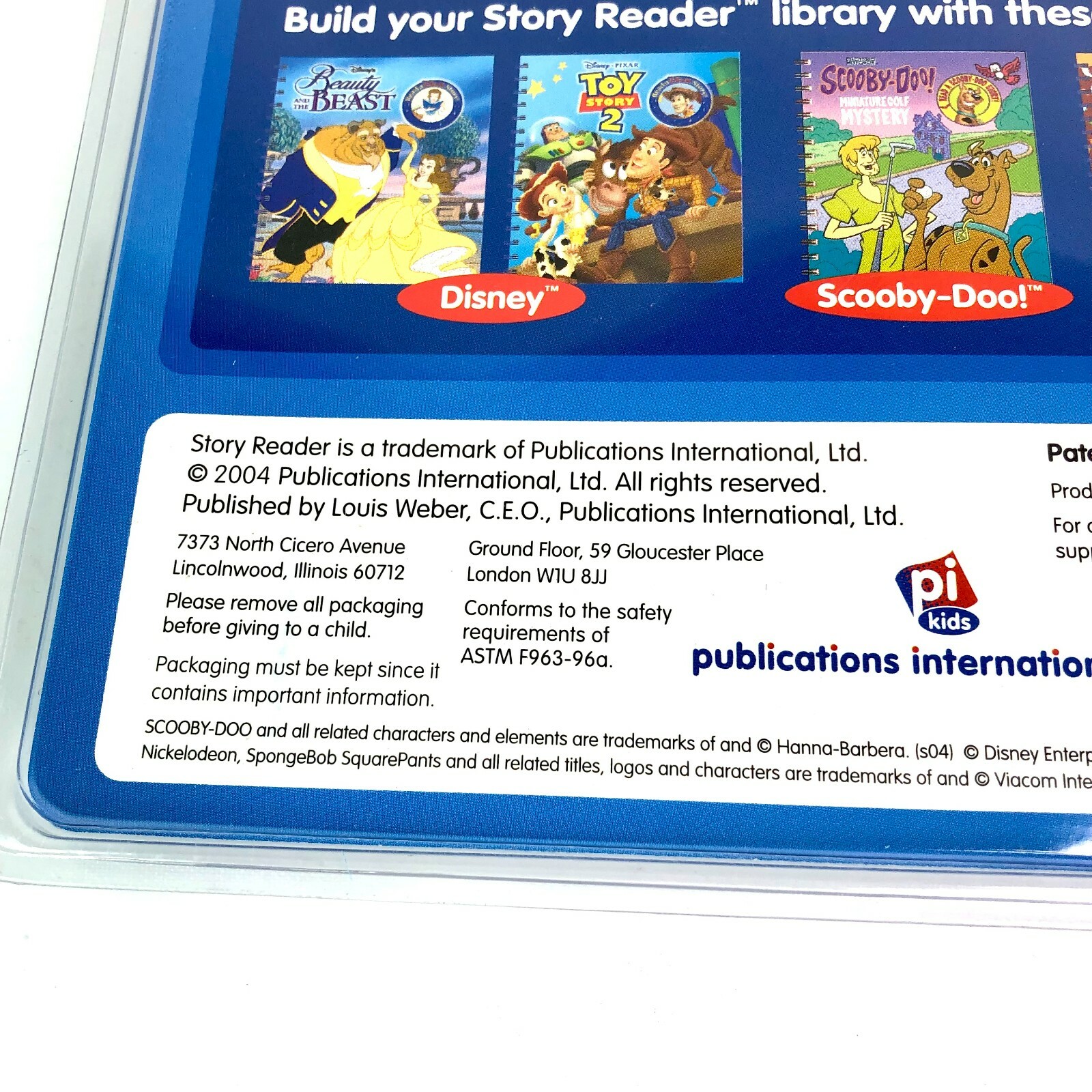 Story Reader – Disney The Little Mermaid Paperback Storybook 2004 – Book & Cart