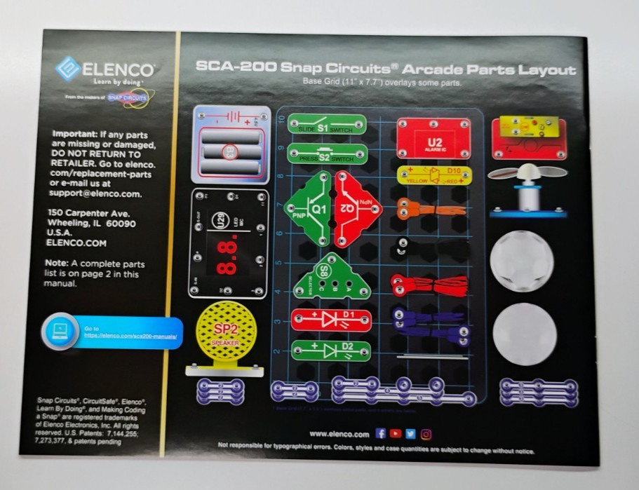 Elenco Snap Circuits Arcade 200+ Projects Programmable NEW UNUSED Open Box STEM
