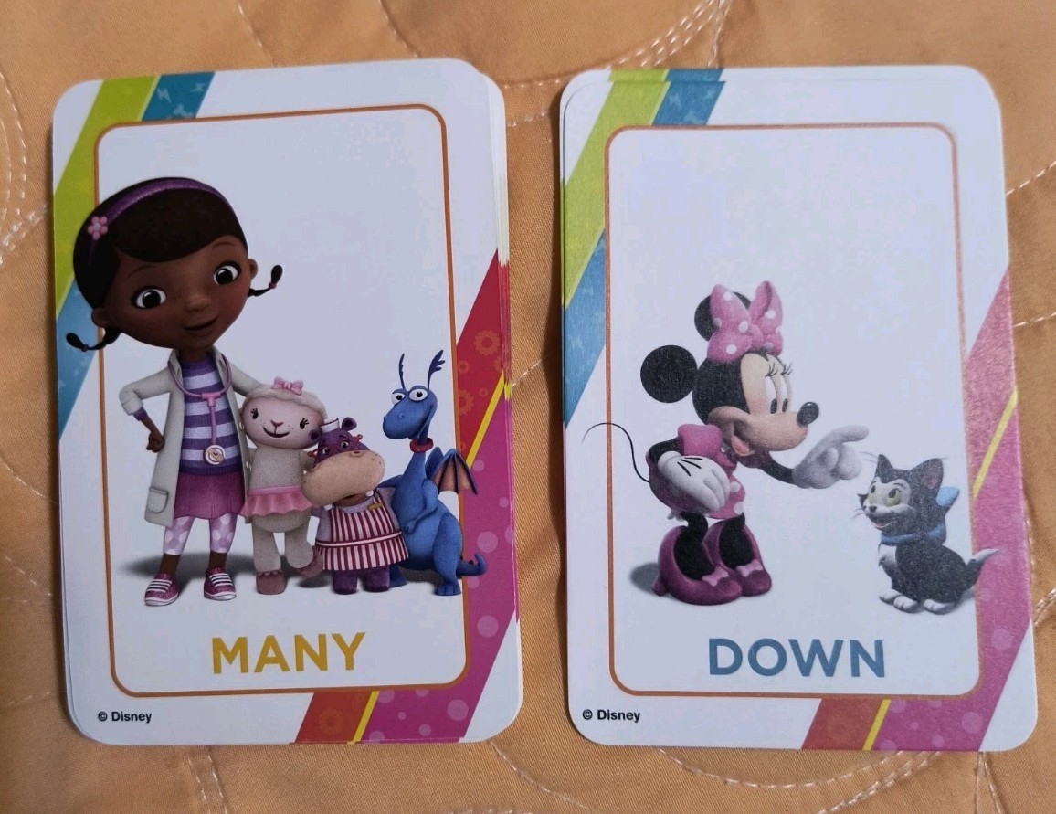 Disney Jr. Mickey Mouse & MORE! Opposites Pre-K Flash 36 Multi-Colored Cards NEW