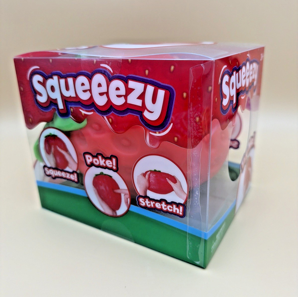 Sunny Days Jumbo Squeezy Strawberry Squishy Toy Stress Relief Sensory Fun Viral