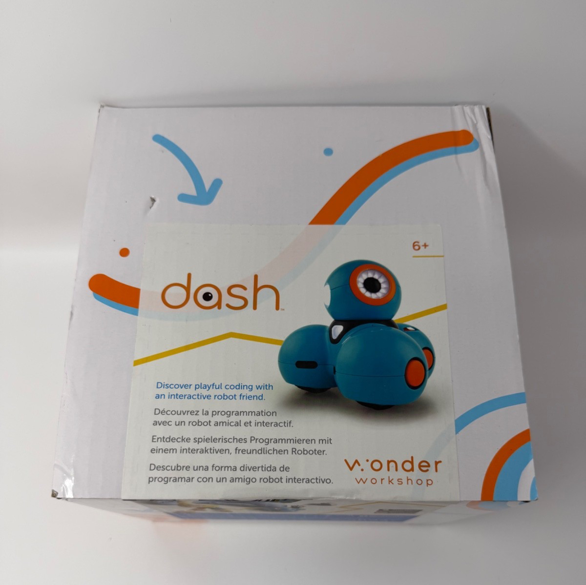 Wonder Workshop Dash Robot Lot W/ Launcher, Gripper and Sketch Accessory Packs