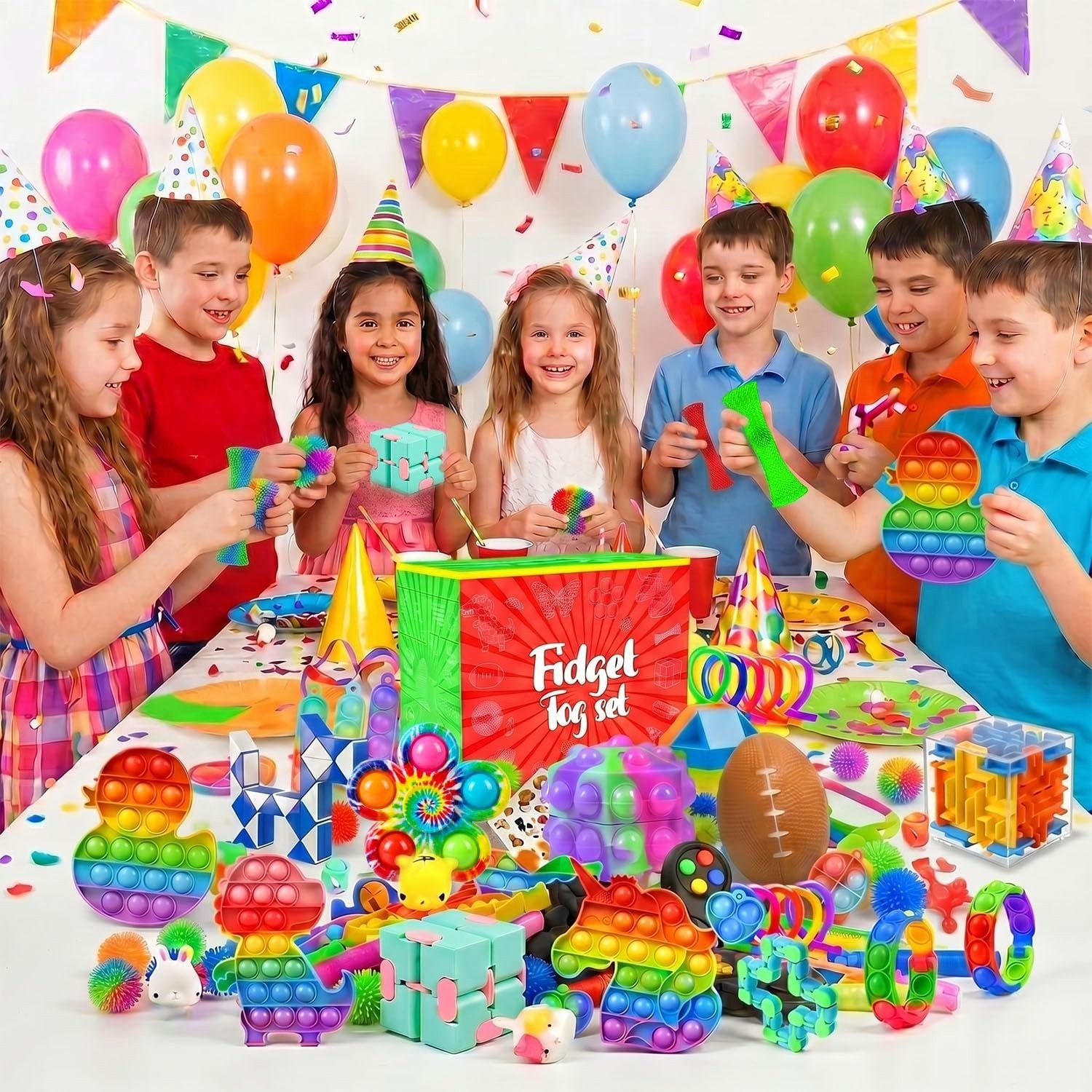 VNAMO Fidget Toys 160 Pack Set for Kids | Sensory Toys for Autism