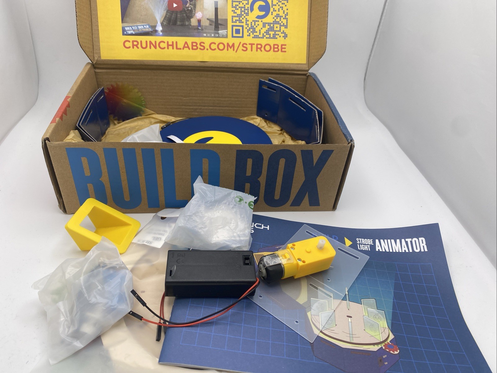 Crunch Labs Strobe Light Animator Builder Box Mark Rober STEM Kit
